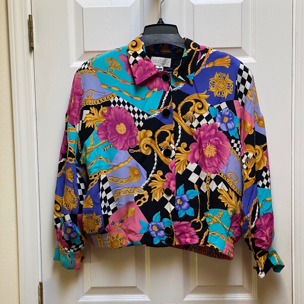 Vintage Nordstrom Gallery Floral Jacket.